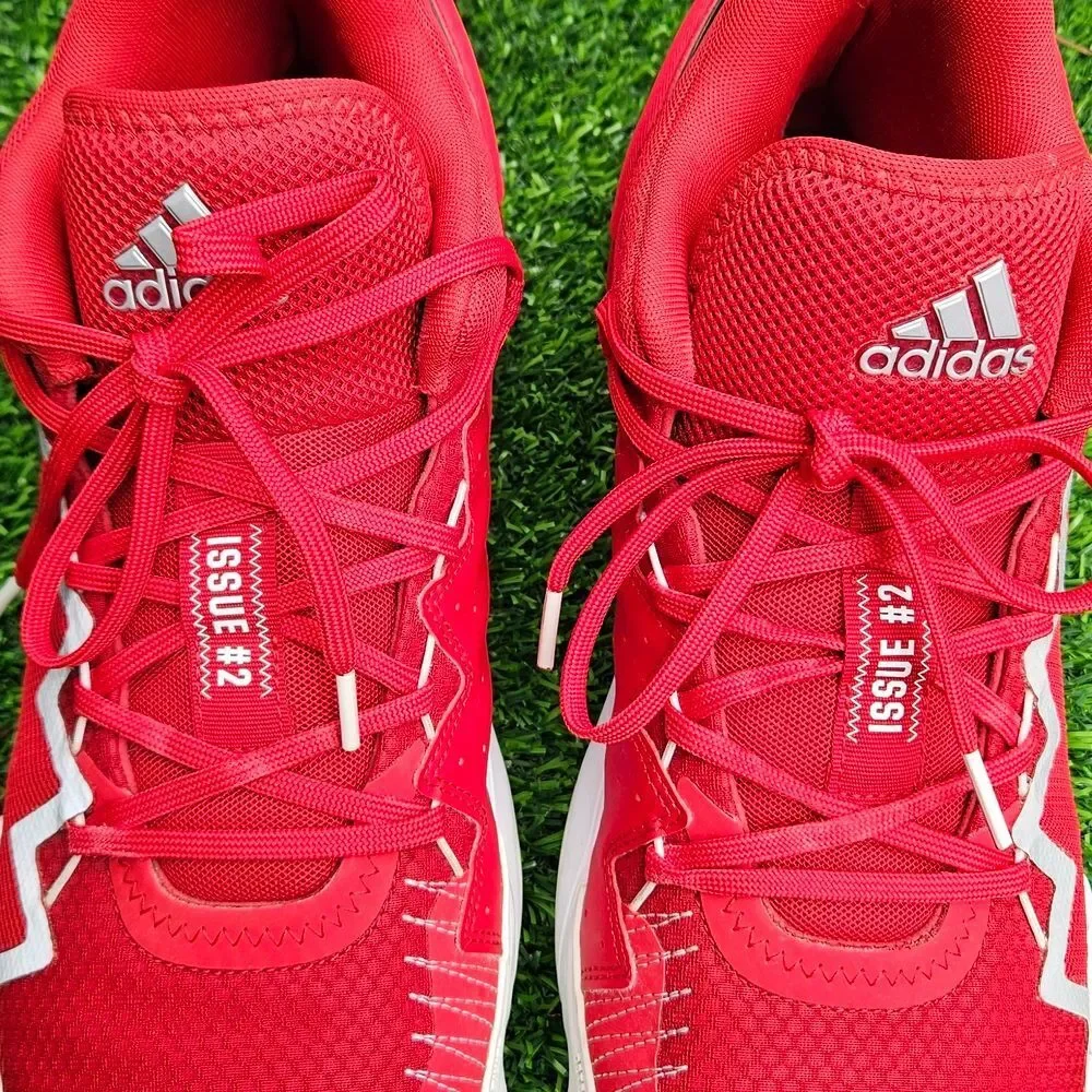 Adidas D.O.N. Issue #2 Basketball Shoes Red/White FW8511 Men’s Size 14